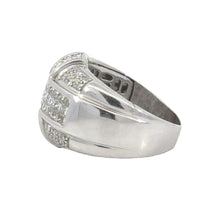 Load image into Gallery viewer, 14k Whitegold Men&#39;s Ring with Princess Cut Diamonds