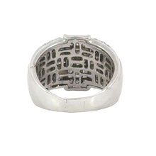Load image into Gallery viewer, 14k Whitegold Men&#39;s Ring with Princess Cut Diamonds