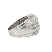 Load image into Gallery viewer, 14k Whitegold Men&#39;s Ring with Princess Cut Diamonds
