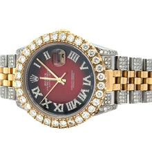 Load image into Gallery viewer, 36mm Rolex Diamond Watch with Two-Tone Jubilee Band + Yellow Gold and Diamond  Ring