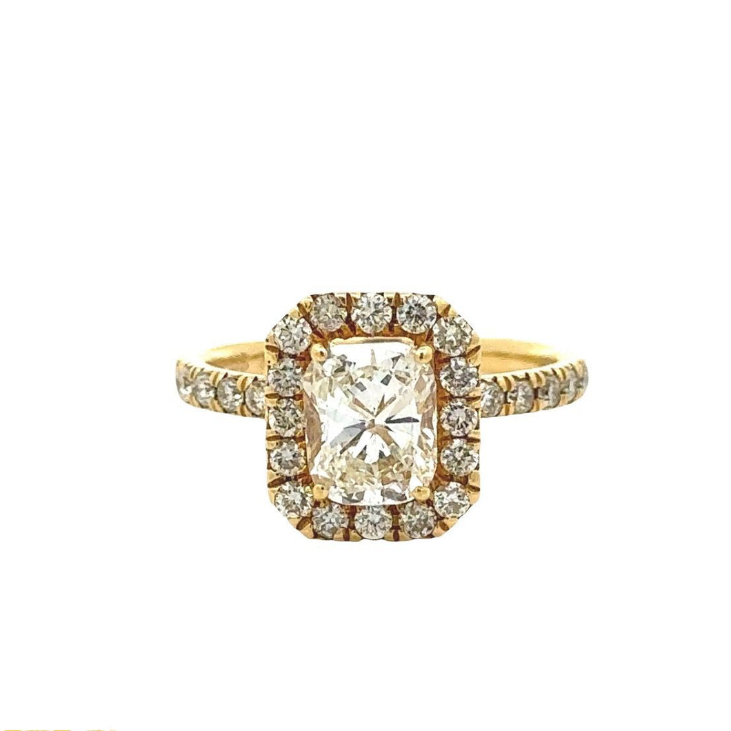 18k yellow gold and diamond Engagement Ring