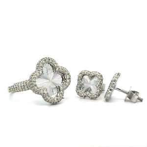 Yellow Gold & Diamond Ring and Earrings Set – Luxury Jewelry | Marchello the Jeweler (choose your color)