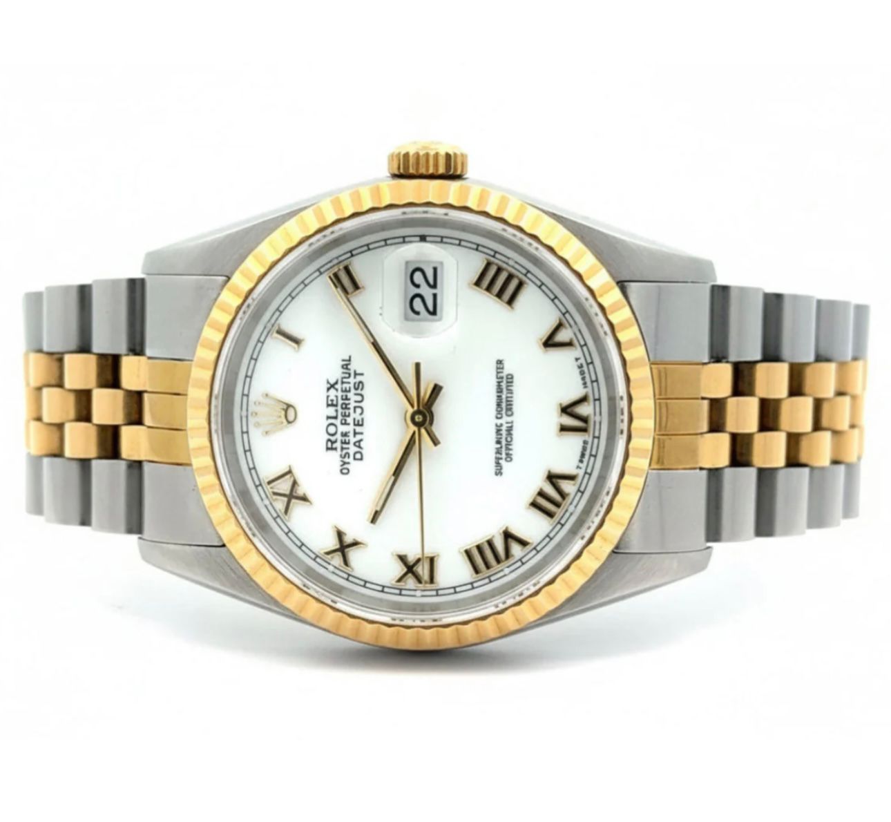 Model #16233  36mm Rolex Watch with two-tone Jubilee Band