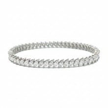 Load image into Gallery viewer, 14k white gold and diamond Fancy Bracelet with marquise diamond