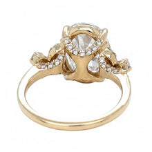 Load image into Gallery viewer, 14kt yellow gold and lab diamonds Engagement Ring