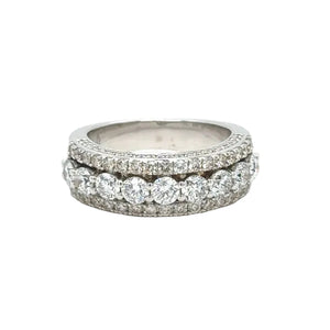 14k gold and Natural Round Diamonds Wedding band.(Choose your color)