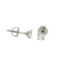 Load image into Gallery viewer, 14kt white gold lab grown round diamond.