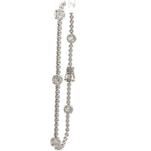 Load image into Gallery viewer, 18k White Gold and Diamond Bracelet