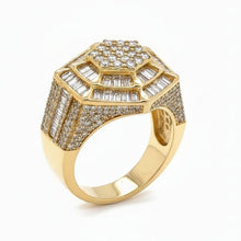 Load image into Gallery viewer, 14k yellow gold and diamond Men`s Band