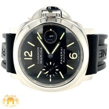 Load image into Gallery viewer, 44mm Panerai Luminor Marina Stainless Steel Automatic Watch with Black Rubber Band  (papers)