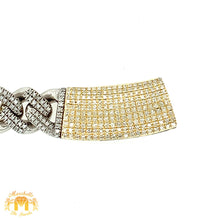 Load image into Gallery viewer, 5ct Diamond Solid Gold 10.5x9.5mm Miami Cuban Link Chain (banana-shaped clasp, pick a color)