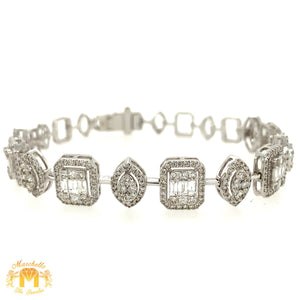 14k White Gold Ladies' Diamond Bracelet
