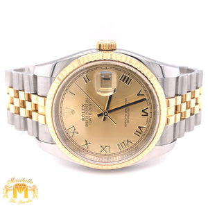 36mm Rolex Datejust Watch with Two-tone Jubilee Bracelet (hidden clasp)