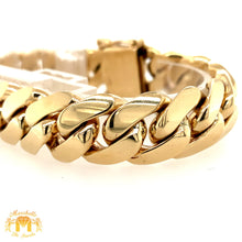 Load image into Gallery viewer, 14mm 14k Yellow Gold Solid Miami Cuban Bracelet (VIP)