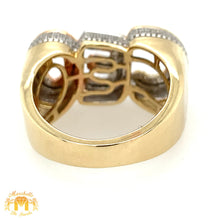 Load image into Gallery viewer, Tri-color Gold and Diamond CEO Ring