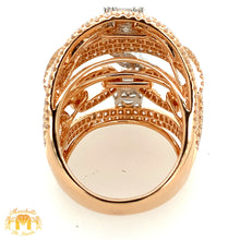 Load image into Gallery viewer, 4.03ct Diamond 18k Rose Gold Fancy Ladies&#39; ring (VVS diamonds)