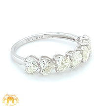 Load image into Gallery viewer, 18k White Gold 7 Hearts Ladies` Diamond Ring