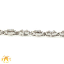 Load image into Gallery viewer, 18K White Gold Diamond Bracelet | 2.54ct Natural Baguette &amp; Round