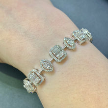 Load image into Gallery viewer, 14k White Gold Ladies&#39; Diamond Bracelet