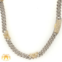 Load image into Gallery viewer, Gold and Diamond 7MM Miami Cuban Buterfly Chain (solid, banana clasp, pick gold color)