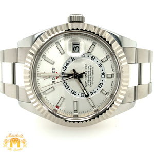 42mm Rolex Sky-dweller Watch with Stainless Steel Oyster Bracelet (year 2022, Rolex papers)