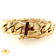 Load image into Gallery viewer, 18.5mm 14k Yellow Gold Solid Miami Cuban Bracelet (VIP)