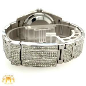 36mm Rolex Datejust Diamond Watch with Stainless Steel Oyster Band (quick set, iced out)