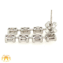 Load image into Gallery viewer, VVS/vs high clarity diamonds set in a 18k White Gold Drop Diamond Earrings (VVS Diamond)