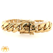 Load image into Gallery viewer, 14mm 14k Yellow Gold Solid Miami Cuban Bracelet (VIP)