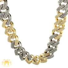 Load image into Gallery viewer, 5ct Diamond Solid Gold 10.5x9.5mm Miami Cuban Link Chain (banana-shaped clasp, pick a color)