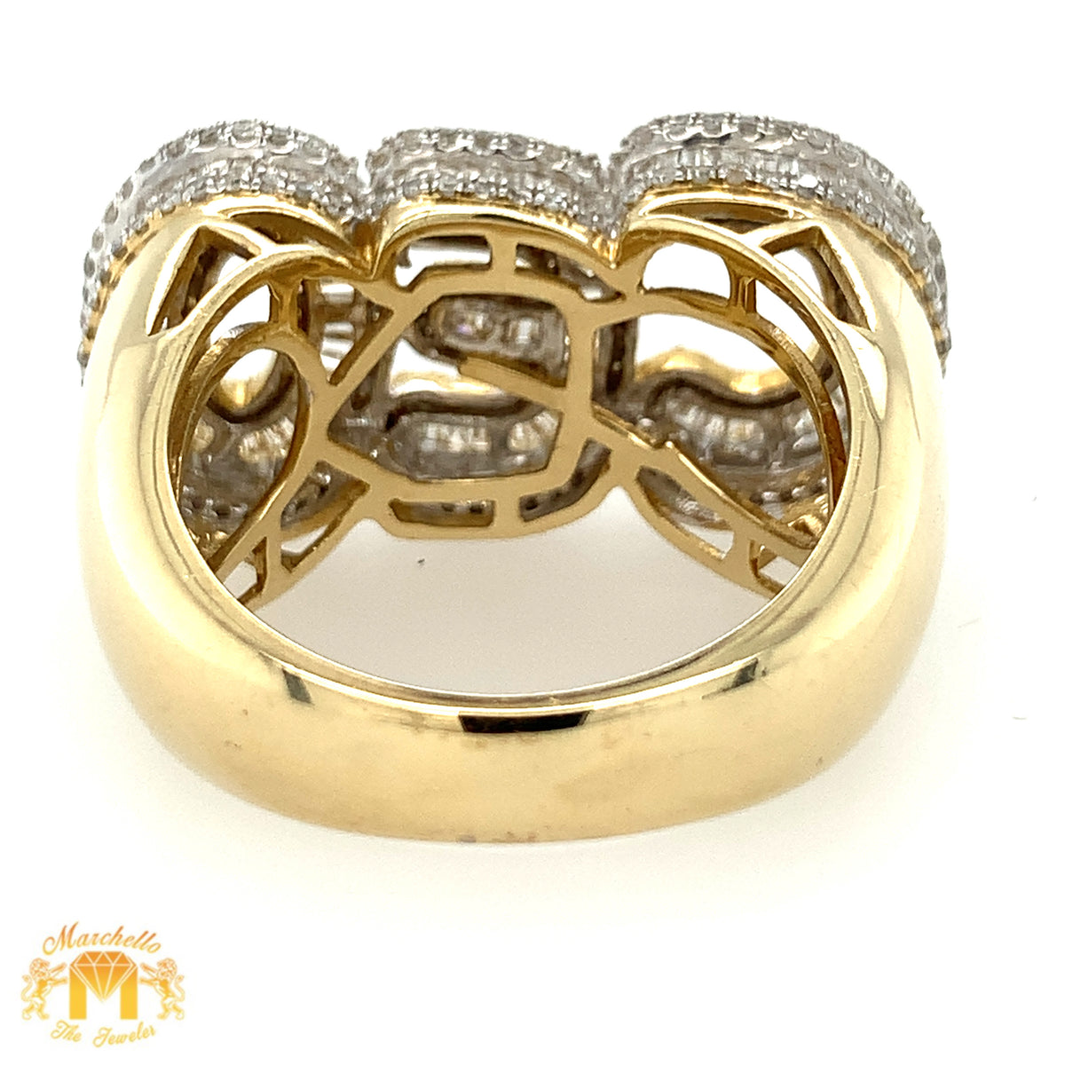 Ceo 7 Rings Gold 3D CEO Diamond Ring – Marchello The Jeweler