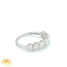 Load image into Gallery viewer, 18k White Gold 7 Hearts Ladies` Diamond Ring