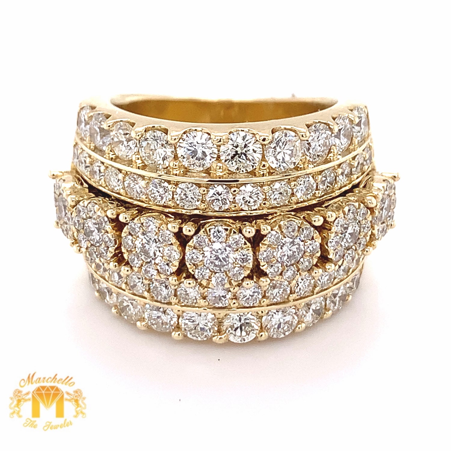 4.5ct Diamond and 14k Gold Monster 