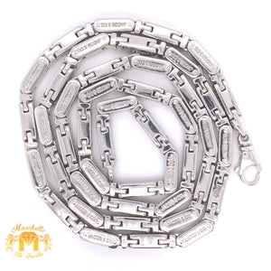 18k White Gold Jacob & Co. Solid Chain