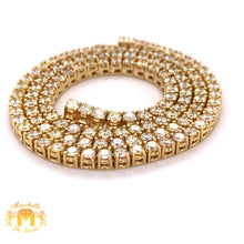 Load image into Gallery viewer, 14k Gold Tennis Chain with Round Diamond(10 pointers)