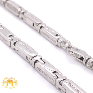 18k White Gold Jacob & Co. Solid Chain