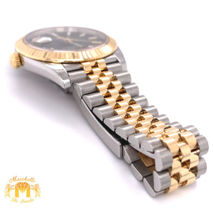 41mm Rolex Datejust 2 Watch with Two-tone Jubilee Bracelet (fluted bezel, black dial)