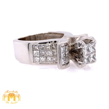 Load image into Gallery viewer, 14k White Gold Ladies&#39; Ring with Princesscut Diamond