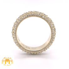 Load image into Gallery viewer, 14k Gold Eternity Band with  Round Diamond  (Solid Ring)