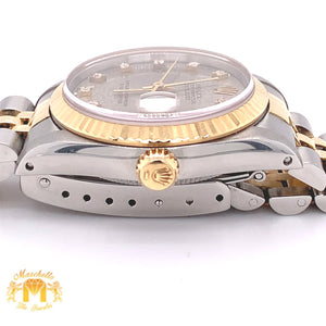 Rolex Datejust Watch with Two-tone Jubilee Bracelet (31 mm, factory diamond dial)