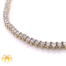 Load image into Gallery viewer, Gold and Diamond Tennis Chain (martini setting, 1 pointers)