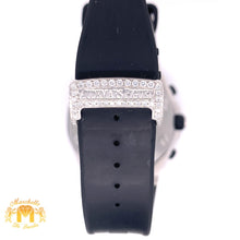 Load image into Gallery viewer, Iced Out Audemars Piguet  AP Diamond Watch and 1ct Diamond Earrings (42 mm, rubber band)