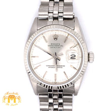 Load image into Gallery viewer, 36mm Rolex Datejust Watch with Stainless Steel Jubilee Bracelet (fluted bezel, non-quick set)