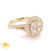 Load image into Gallery viewer, 14k Gold Ladies&#39; Round Ring with Jumbo Diamond(split shank)