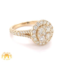 Load image into Gallery viewer, 14k Gold Ladies&#39; Diamond Round Ring (split shank)