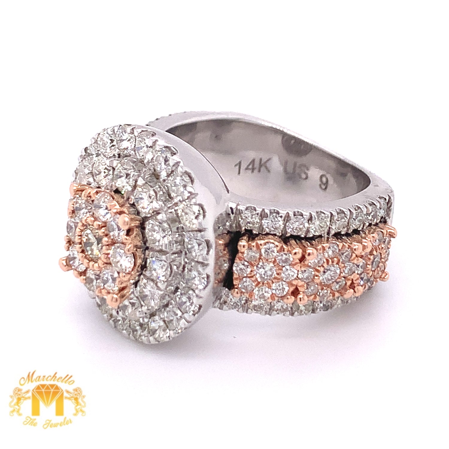 4.42ct Diamond and 14k Gold Monster 