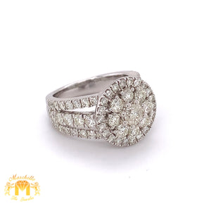 3ct Diamond and White Gold Ladies' Ring (flower top)