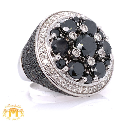 9.9ct Black Diamond and White Gold XL P.I.M.P. Ring