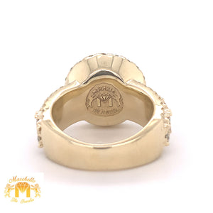 4.5ct Round Diamond and 14k Gold Monster #15 Ring