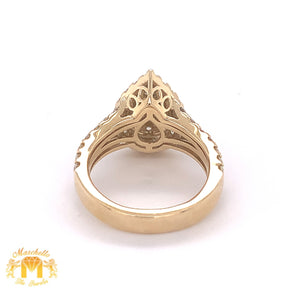 14k Gold Ladies' Pear-shaped Diamond Ring
